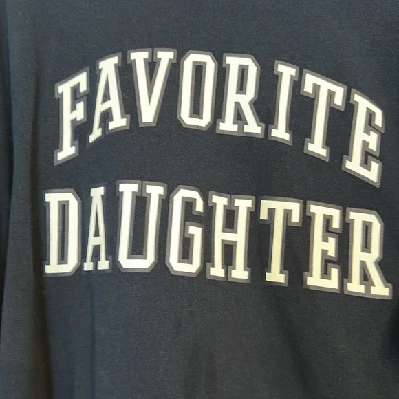 Favorite Daughter Blue Crew Neck Sweatshirt - Picture 2 of 9